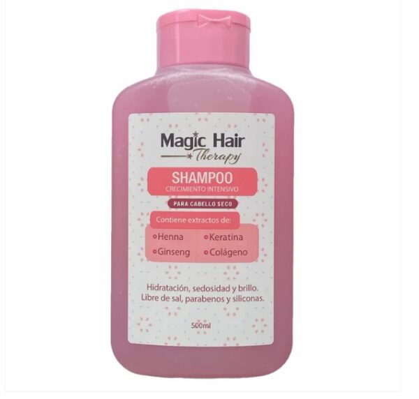 Shampoo crecimiento cabello seco sin sal